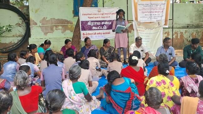 Tirunelveli district government school students participate in ‘gram sabha’ meetings to raise their schools’ demands