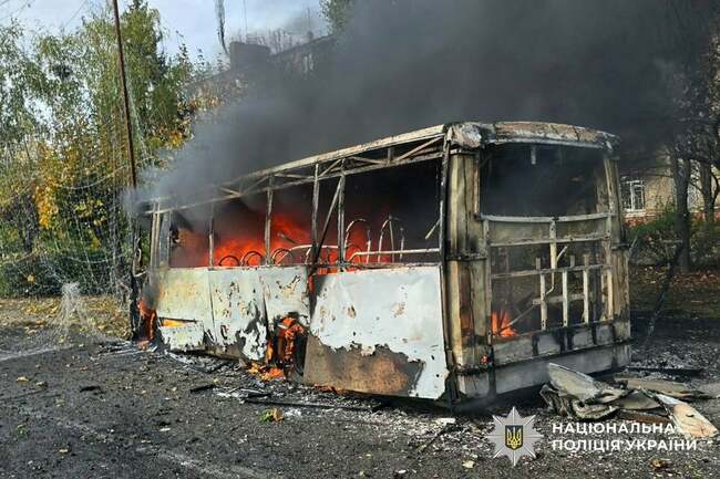 At least 30 killed as Russian guided bomb hits civilian bus in Ukraine
