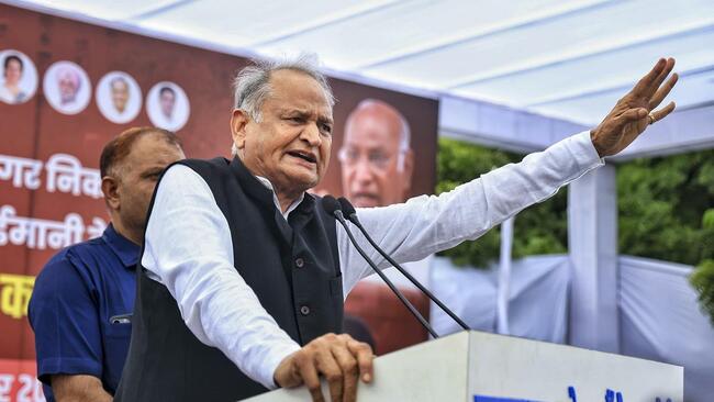 BJP discrediting opposition for raising questions over Election Commission: Ashok Gehlot