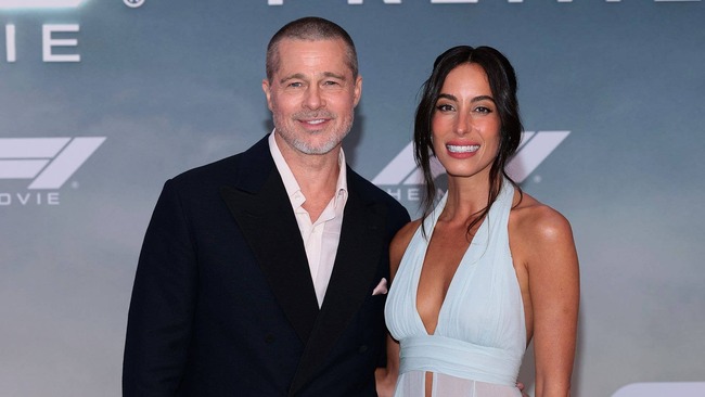 Brad Pitt's girlfriend Ines de Ramon turns heads in daring skin-tight leather pants during date night