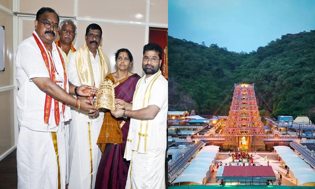 Devotee Gifts Rs 75 lakh Gold Crown to Goddess Kanaka Durga