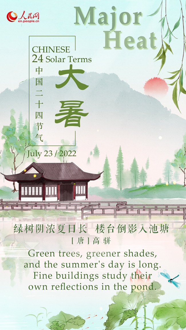 Calendar for Chinese 24 Solar Terms: Major Heat