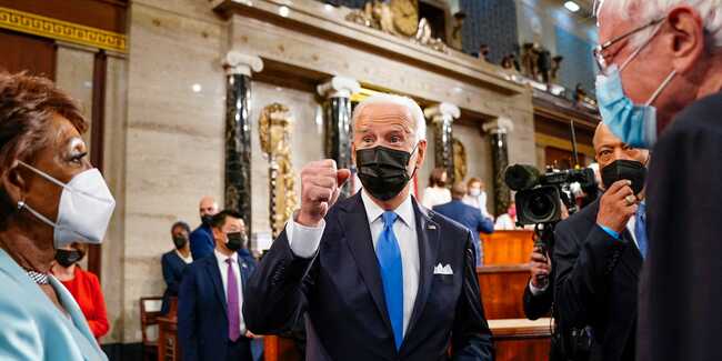 Biden's first 100 days is all about jobs and families - and he's willing to spend big in a break with the Reagan legacy