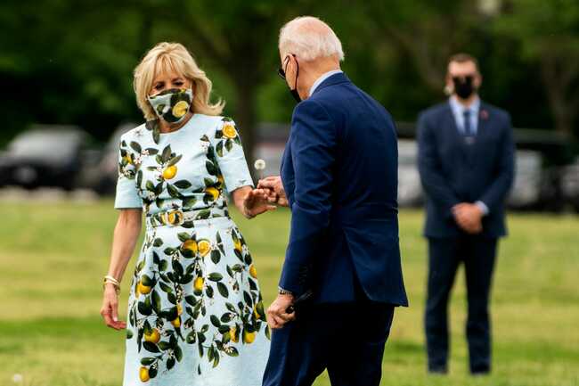 Newsmax host criticizes Biden for picking a dandelion for the first lady