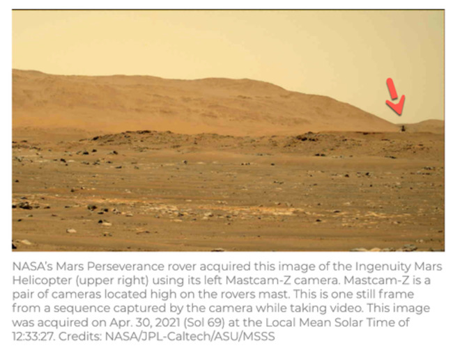 "Breaking Records!" - NASA Pushes Envelope With Mars Helicopter On Fourth Flight