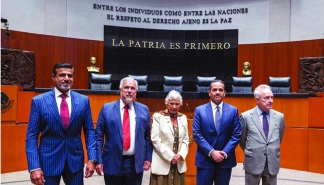 FM meets Mexican Senate president