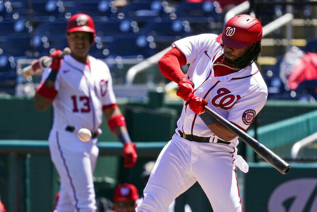 Corbin ends 10-game skid, pitches Nationals past Marlins 7-2