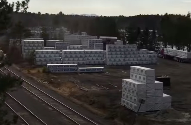 "There Is No Shortage?" Train Loads Of Lumber Stacked As Far As The Eye Can See?