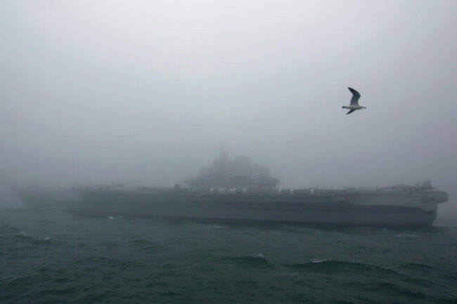 China's carrier group conducts exercises in South China Sea