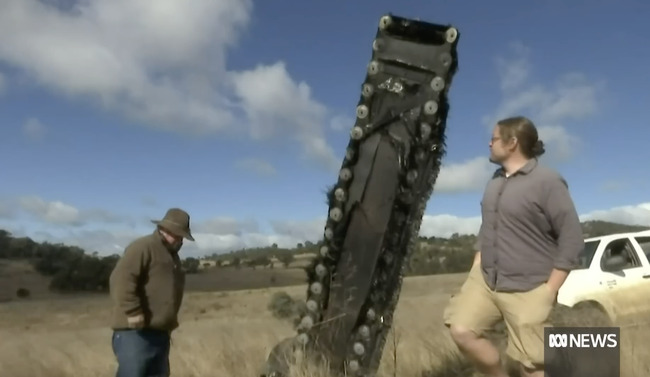 Farmers find large and rare pieces of space junk in the Snowy Mountains, UFO Sighting News.