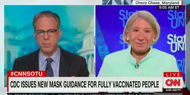 CNN's Jake Tapper questions why Biden is still wearing a mask outside even after a change in CDC guidelines