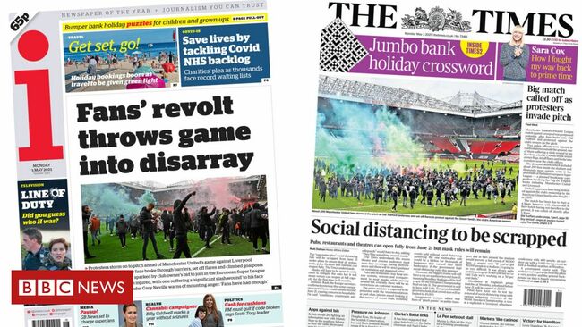 The Papers: 'Fever pitch' at Old Trafford
