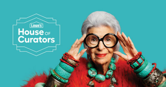 Both Lowe's and Iris Apfel Turn 100 This Year-So They Partnered Up for Bright, Fun Product Curations