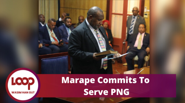 Marape commits to serve PNG