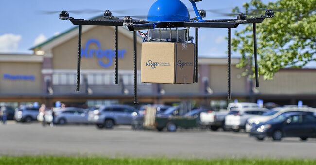 Kroger begins testing drone deliveries for baby products and s'mores