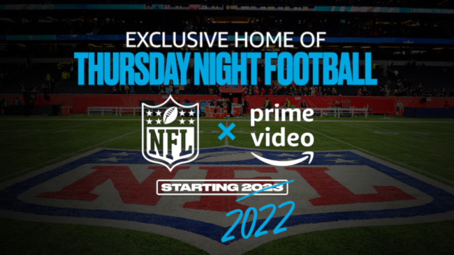 Amazon and NFL deal for 'Thursday Night Football' on Prime Video will begin year early, run 11 seasons