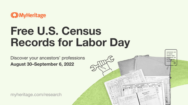 Free Access to U.S. Census Records for Labor Day on MyHeritage