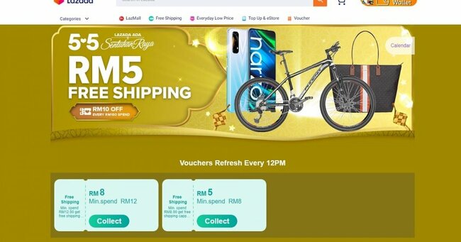 Lazada offers great deals through the 'Ada Sentuhan Raya' 5.5 Sale