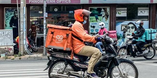 Cambodia's COVID lockdown puts delivery drivers on the front line
