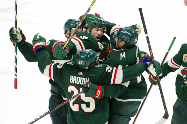 Kaprizov, Brodin lead Wild rally for 6-5 win over Vegas