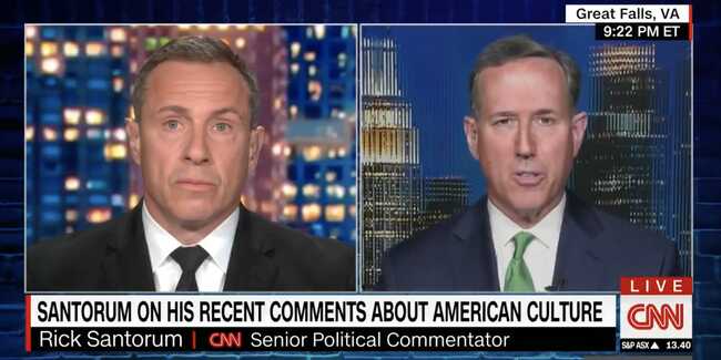 Rick Santorum claims he 'misspoke' after saying 'there isn't much Native American culture in American culture'