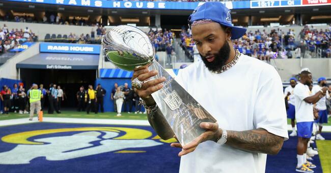 Odell Beckham Jr. make sideline appearance for Rams vs. Bills, sparks rumors at start of 2022 NFL season