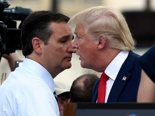 With few GOP allies, Ted Cruz took refuge at Mar-a-Lago with former President Trump