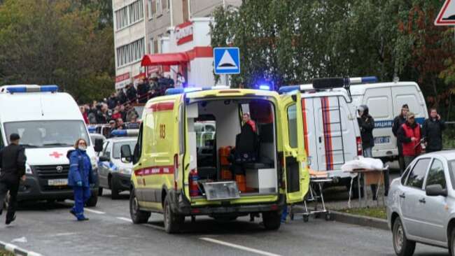 Children among 13 killed in Russian school shooting