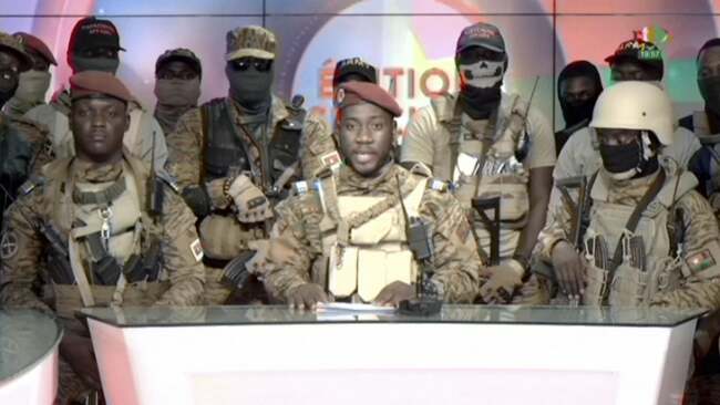 Army officers appear on Burkina Faso TV, declare new coup : news