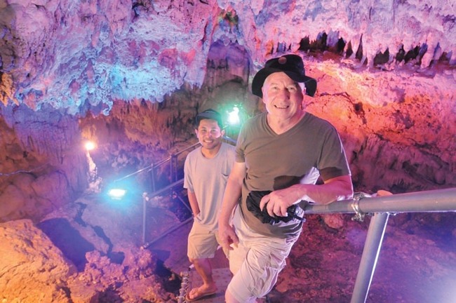 Exploring Cave Okinawa near Camp Foster a must!