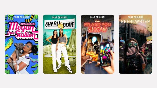 Snapchat Orders Shows With Megan Thee Stallion, Charli and Dixie D'Amelio
