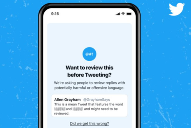 Twitter Will Now Prompt Users To Review 'Potentially Harmful Or Offensive' Tweets