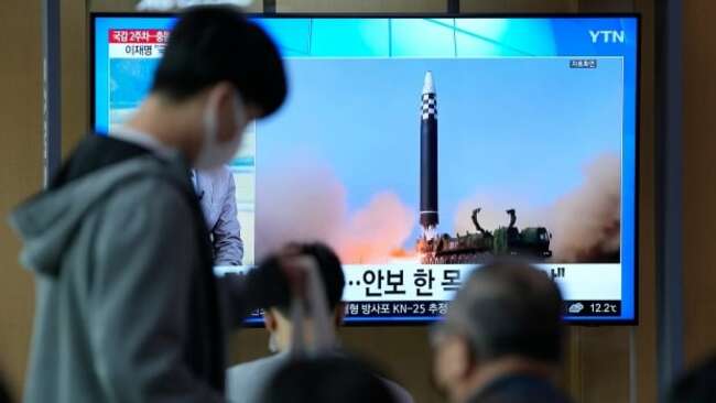 North Korea launches 2 missiles toward sea after U.S.-South Korea drills