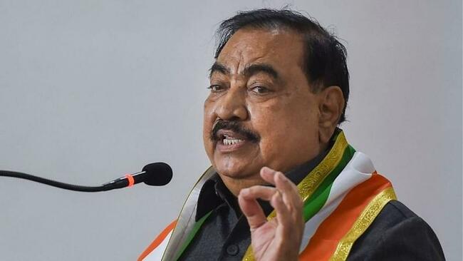 'Lost it in minutes': NCP's Eknath Khadse takes jibe at Uddhav over Sena symbol