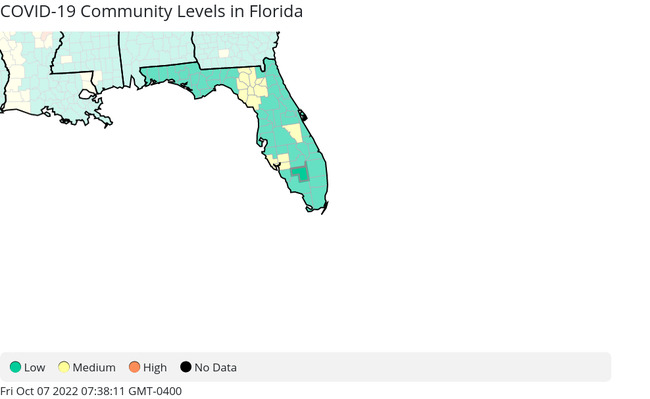 COVID Cases Lower But Transmission Levels Still High To Substantial