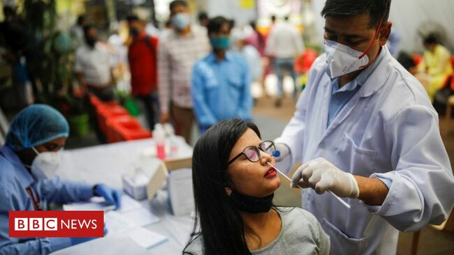 India Covid: Government says 'double mutant' linked to surge